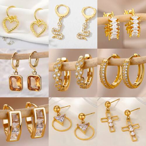 Free Shipping Geometric Earrings For Women Stainless Steel
