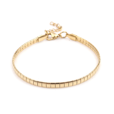 Fashion 304 Stainless Steel  Bracelets Gold Color Snake