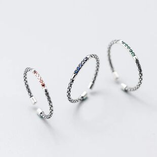 Sterling Silver Serpentine Rings For Women Engagement