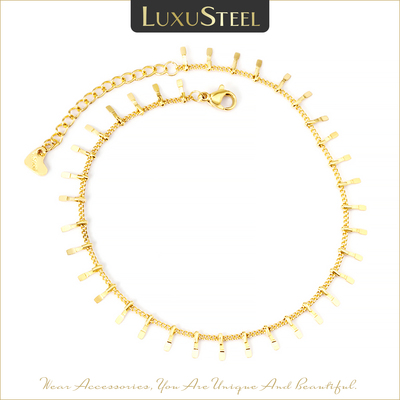 LUXUSTEEL Stainless Steel Anklets Bracelets For Women