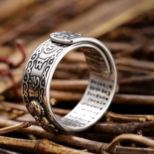 2022 Feng Shui PIXIU Charms Ring Amulet Wealth Lucky Carving