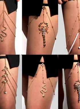 New Bohemian Shiny Rhinestones Leg Chain for Women Sexy