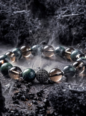 Natural Sparrow Stone Tea Crystal Bead Bracelet Men Women