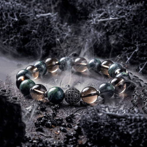 Natural Sparrow Stone Tea Crystal Bead Bracelet Men Women