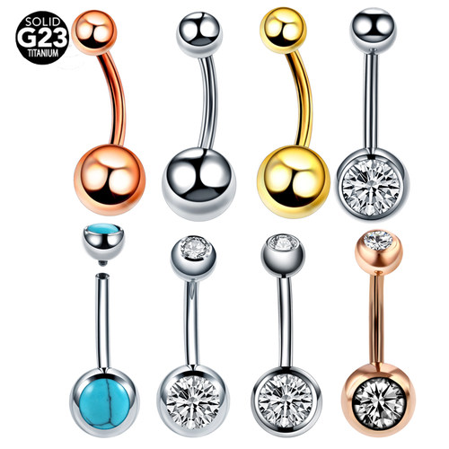 10Pcs/20Pcs/50Pcs G23 Titanium Navel Piercings Ombligo