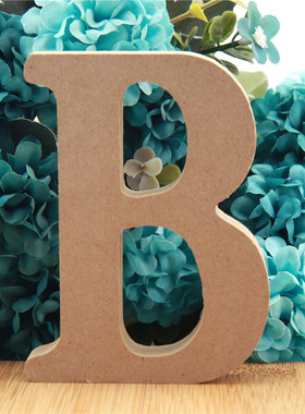 1pc 10/30 Wood Color Wooden Letters Alphabet DIY Word Letter