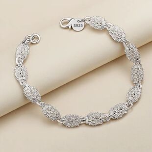 Sterling Silver Bead Bracelets For Women Men Designer Hollow
