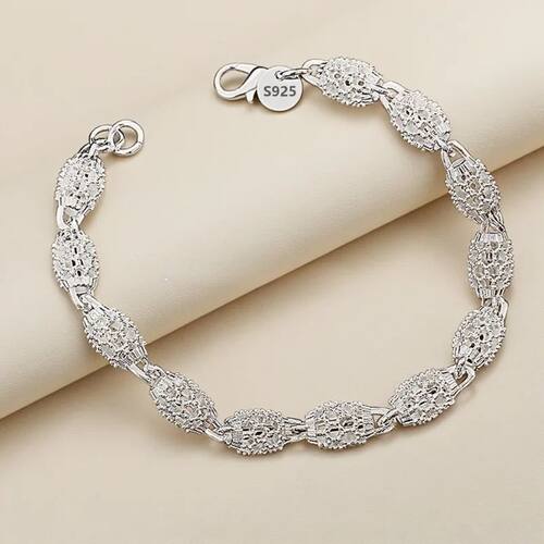 Sterling Silver Bead Bracelets For Women Men Designer Hollow
