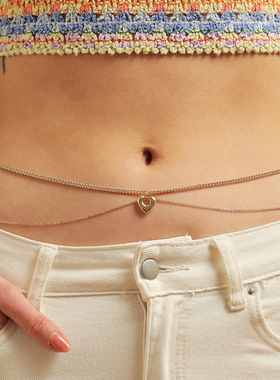 New Fashion Gold plated Heart Handmade Waist Chain Beach