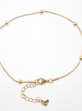 304 Stainless Steel Anklet For Women Gold Color Round Chain