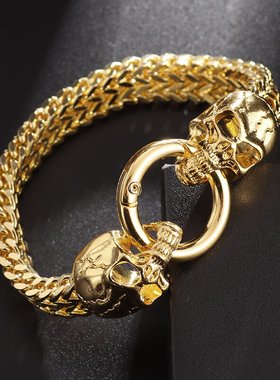 Hot Selling Classic Fashion Punk Stainless Steel Skull