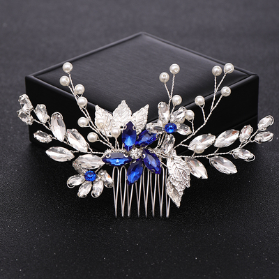Trendy Crystal Hair Comb Bride Tiara Wedding Hair