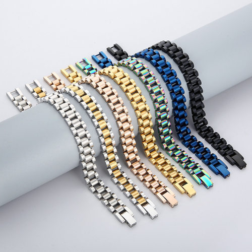 Miniamlist Men Bracelet Gold Jewelry Street Style Stainless