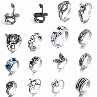2022 Ring For Women Girls Snake Smile Fashion Men Jewelry