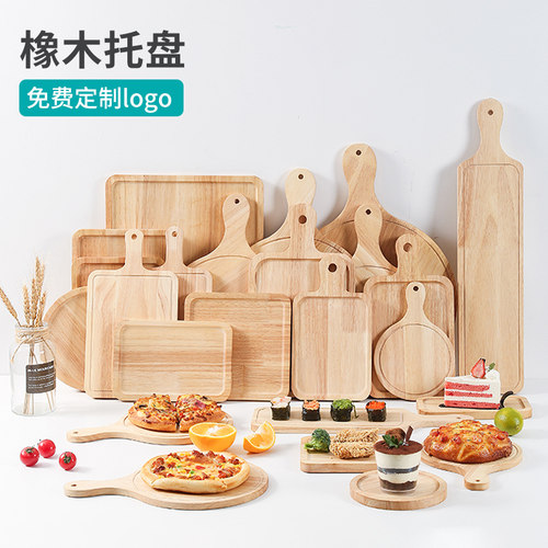 牛排日式烘焙加厚木质分餐盘