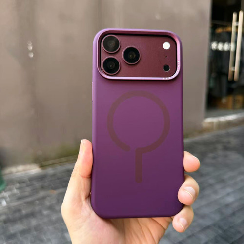 麦壳MK｜ins简约磁吸高质感iphone18pro max手机壳苹果17pro磨砂大视窗防摔液态硅胶暗夜紫外壳金属按键新款