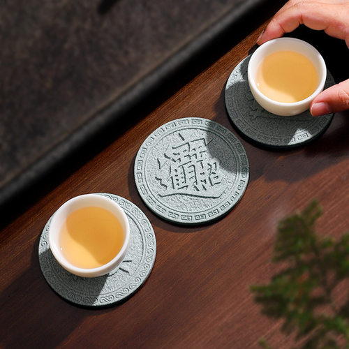 古风家居办公装饰杯垫