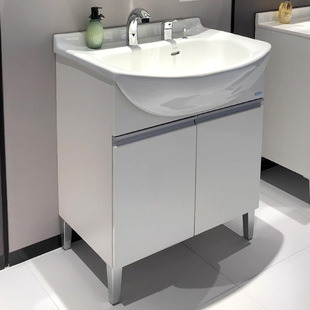 TOTO浴室柜75CM落地浴室柜龙头组合LDSW753K洗漱台梳洗柜06-B