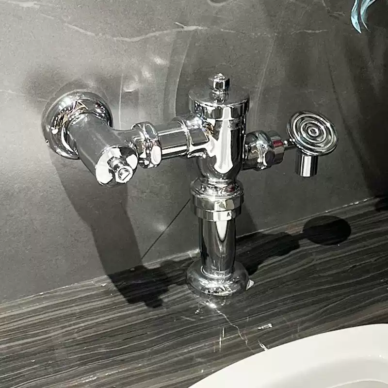 TOTO手动冲水阀蹲便器