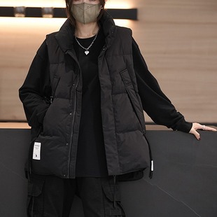 保暖潮牌加厚马夹情侣装 冬季 宽松无袖 坎肩马甲外套男女同款 潮 工装