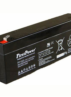 FirstPower蓄电池 FP1223 12V2.3AH/20HR 免维护可充电铅酸电池