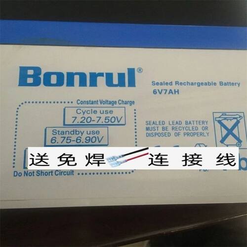 Bonrul蓄电池6V7AH童车玩具车电