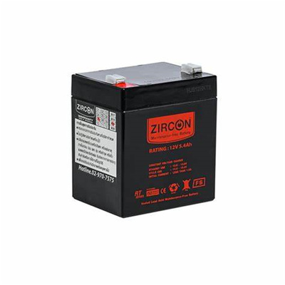 ZIRCON蓄电池12V5.4AH免维护可