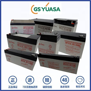 GSYUASA蓄电池 NP3-6 4.5 10 1.2 2.3 NPH16-12T 12V7.0AH 6V电池