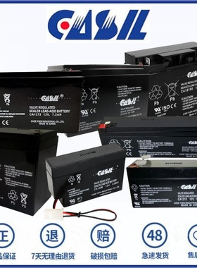CASIL 蓄电池 CA613 640 645 670 6120 6V1.3 4.0 4.5 7 12AH电池