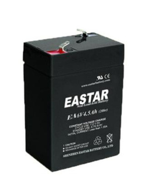 EASTAR EA6V4.5AH/20HR免维护可充电铅酸蓄电池