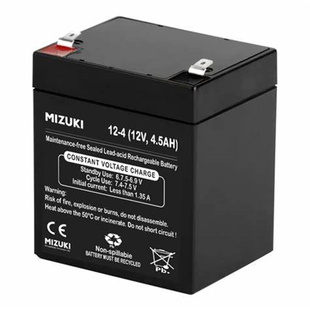 MIZUKI蓄电池 12-4  12V4.5AH 免维护可充电电池