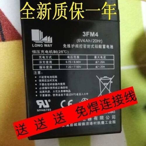 LONGWAY龙威儿童电动车电瓶6V电