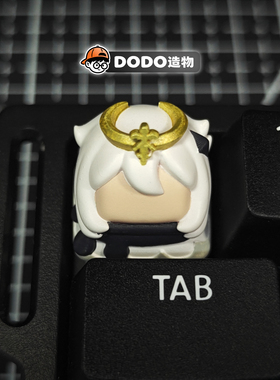 原神客制个性二次元风键帽机械键盘立体创意礼物雷电将军钟离派蒙