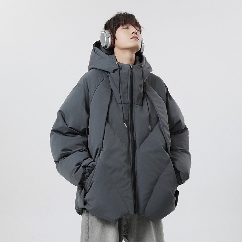 羽绒棉服保暖男棉袄加厚连帽外套