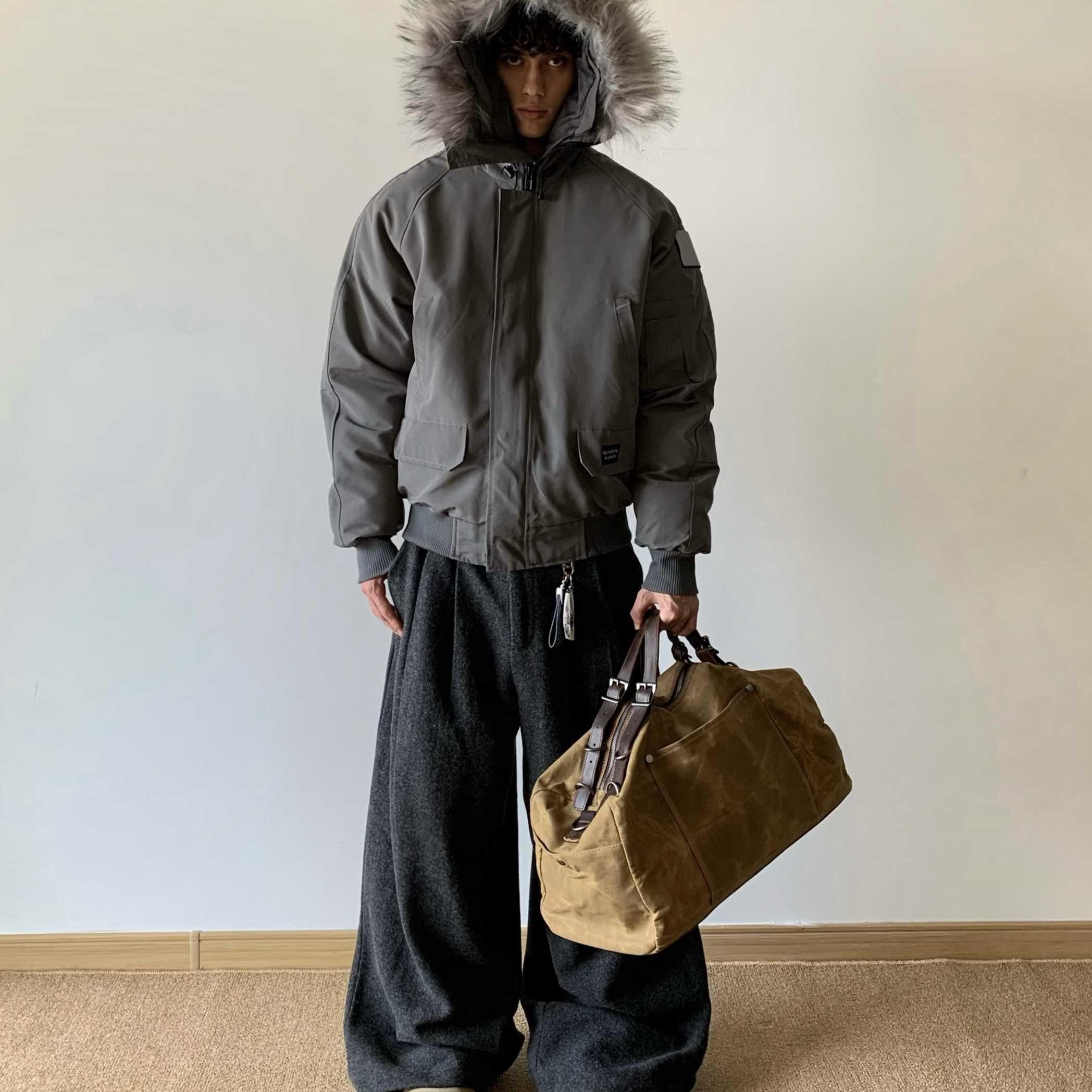 工装夹克羽绒服男派克服情侣外套