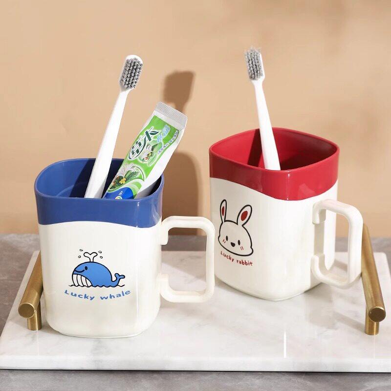 漱口杯高颜值情侣牙刷杯儿童洗漱杯牙膏牙刷收纳盒家用轻奢牙具杯