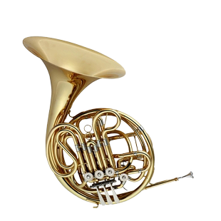 未诺黄铜漆金圆号乐器降B调转F调VFH-E130初学考级演奏一体 包邮