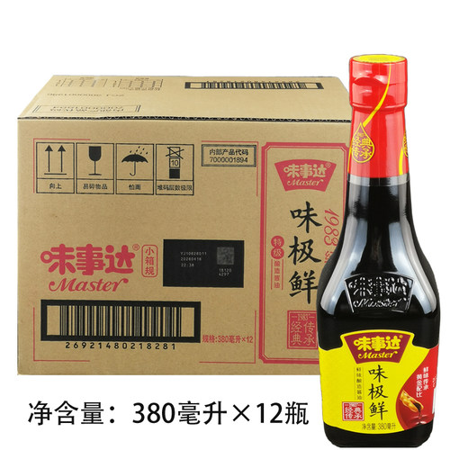 味事达味极鲜380ml特级黄豆酱油