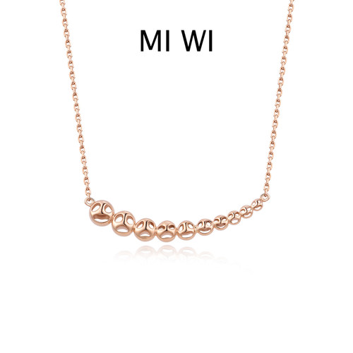 MIWI迷为心情系列微笑项链吊坠女