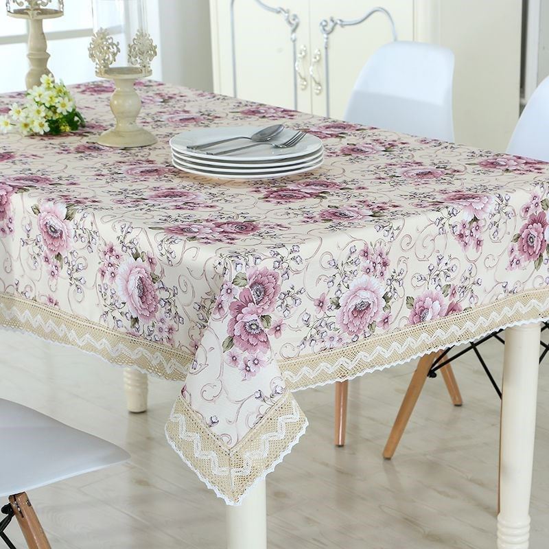 新款桌布布艺正方形长方形桌布茶几布圆桌布餐桌布床头柜万能盖巾