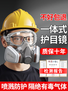 化学实验室防毒面具硫化氢一氧化碳防甲醛化工气体呼吸面罩防腐