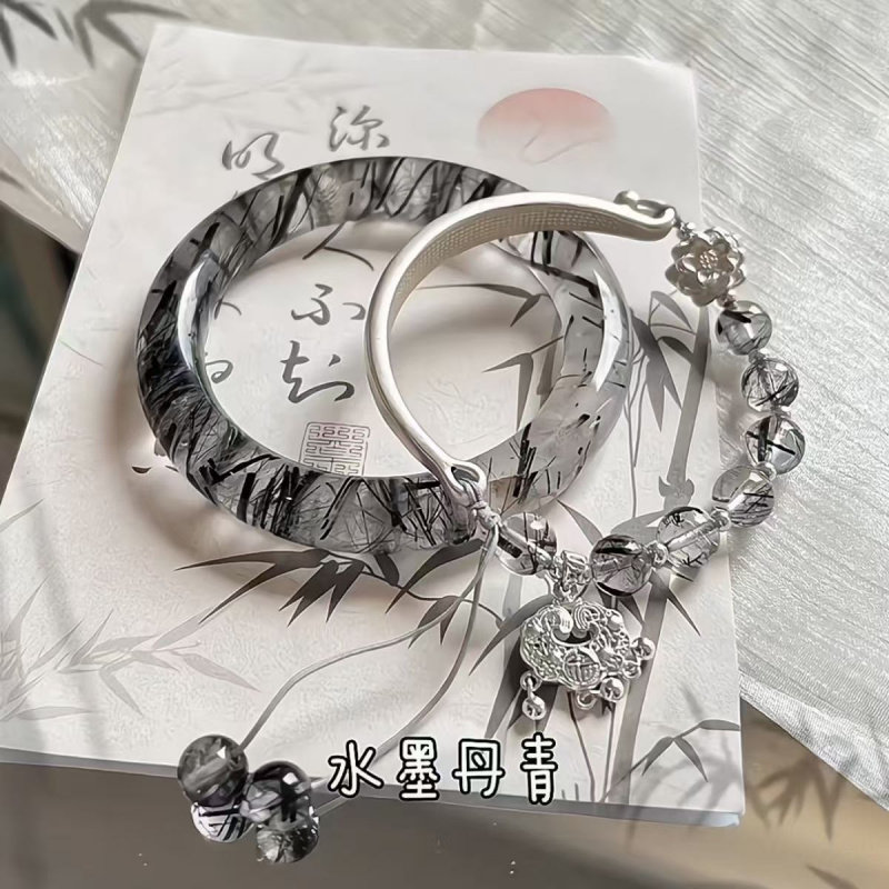 新中式中国风狐狸手镯平安锁流苏