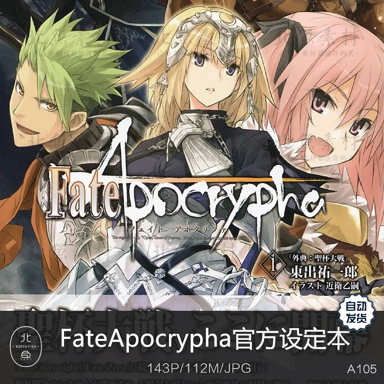 FateApocrypha官方设定画集 概念人设插画原画技能手稿绘画参考