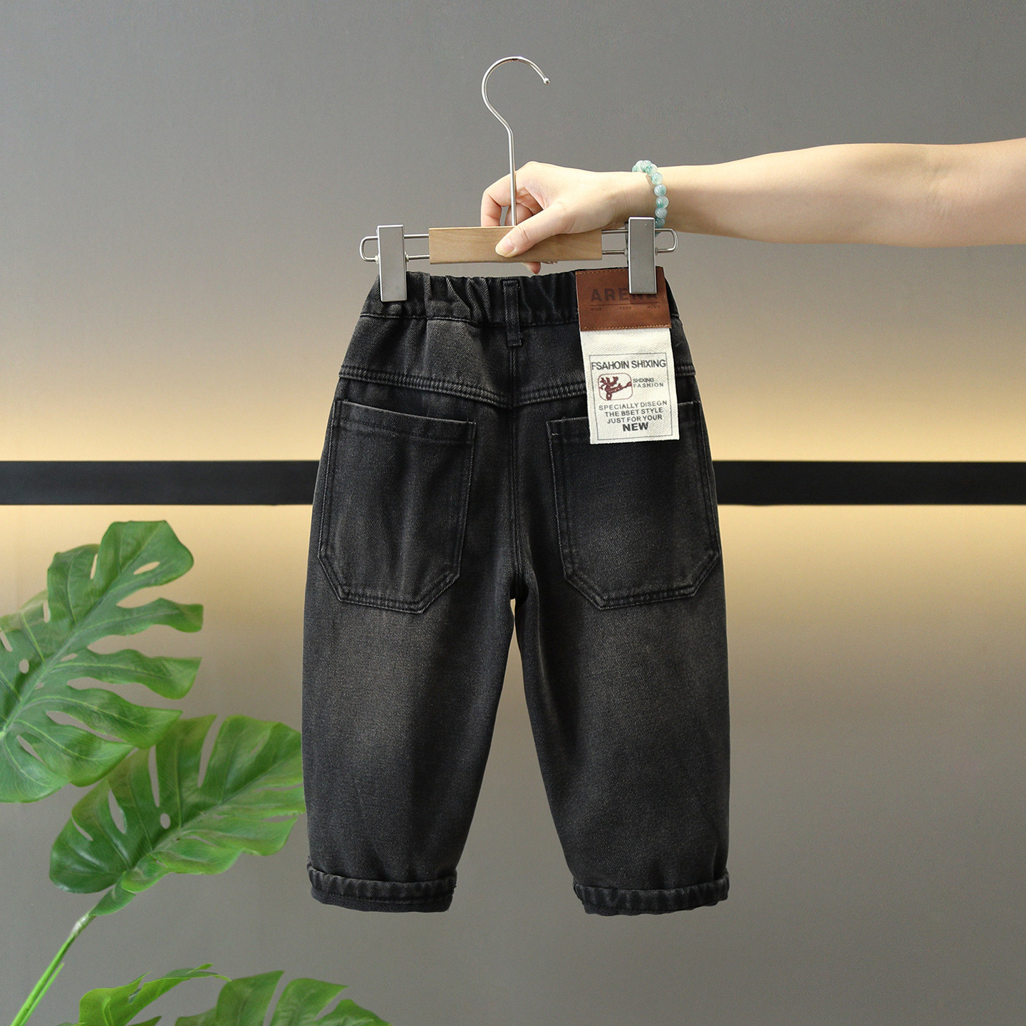 男童冬季牛仔裤2025新款儿童酷帅冬装宝宝洋气时髦加绒直筒裤子潮,童装/婴儿装/亲子装,儿童牛仔裤,淘宝优惠券,粉丝福利购,淘宝优惠卷