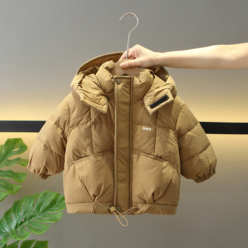 男童冬季洋气韩版白鸭绒羽绒服