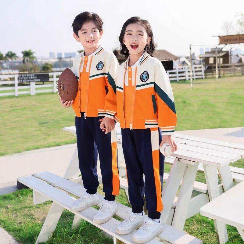 小学生班服春秋装三件套校服运动套装幼儿园园服冲锋衣冬装学院风