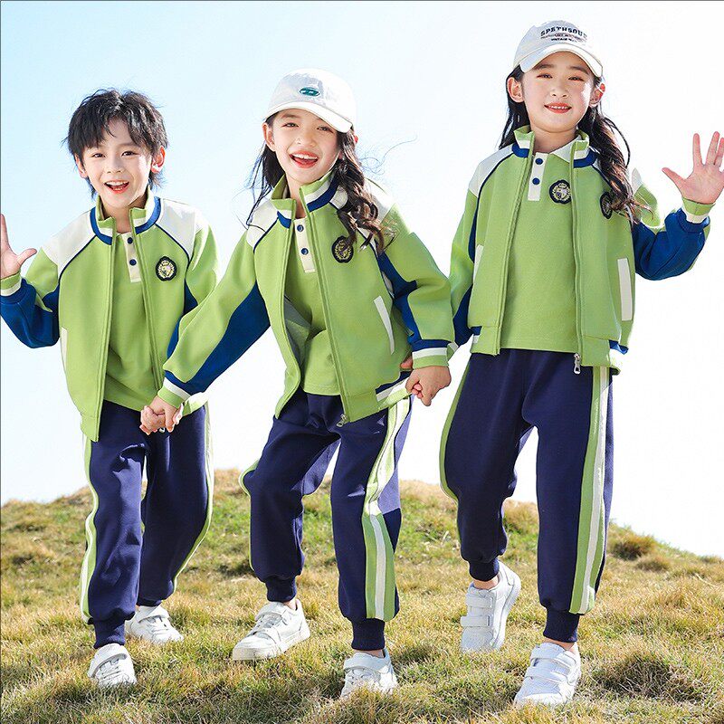 小学生校服春秋运动三件套学院风夏季幼儿园园服一年级班服棒球服