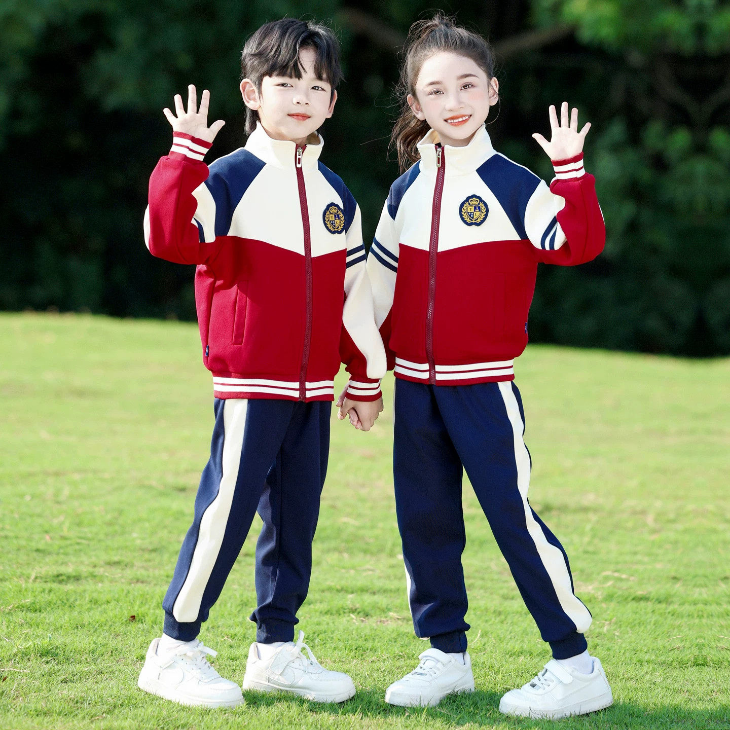 小学生校服棒球服春秋装三四件套运动会一年级班服秋季幼儿园园服