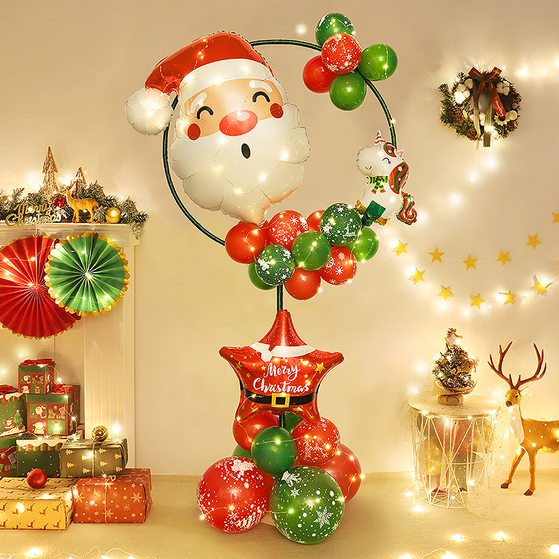 圣诞节装饰品立柱气球