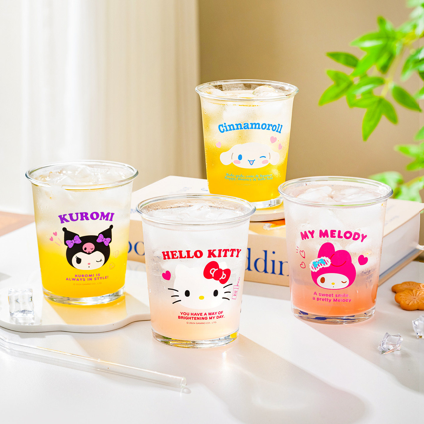 HelloKitty卡通玻璃杯可爱大容量水杯高颜值家用咖啡牛奶果汁杯子